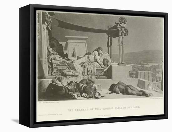 The Bearers of the Evil Tidings Slain by Pharoah-Jean Jules Antoine Lecomte du Nouy-Framed Premier Image Canvas