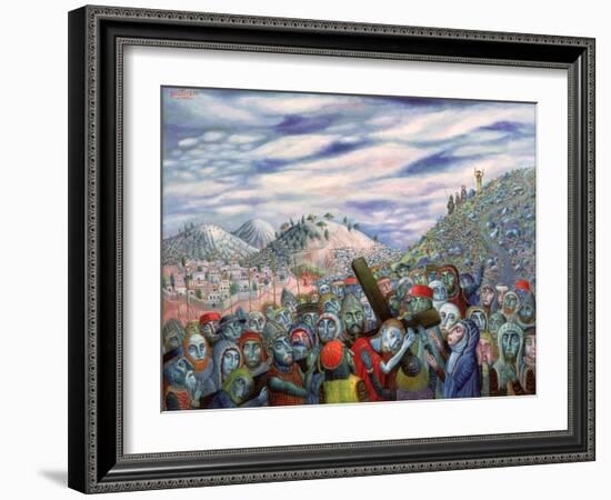 The Bearing of the Cross, or the Way to Golgotha, 1997-Tamas Galambos-Framed Giclee Print