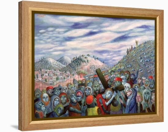 The Bearing of the Cross, or the Way to Golgotha, 1997-Tamas Galambos-Framed Premier Image Canvas