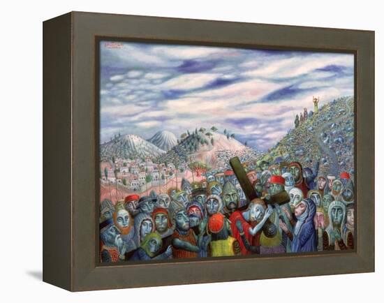 The Bearing of the Cross, or the Way to Golgotha, 1997-Tamas Galambos-Framed Premier Image Canvas