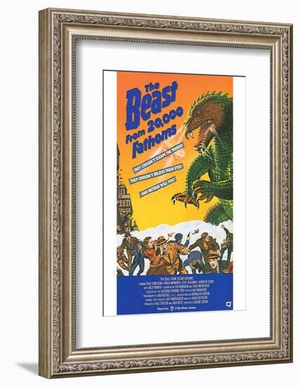 The Beast from 20,000 Fathoms - Movie Poster Reproduction-null-Framed Photo