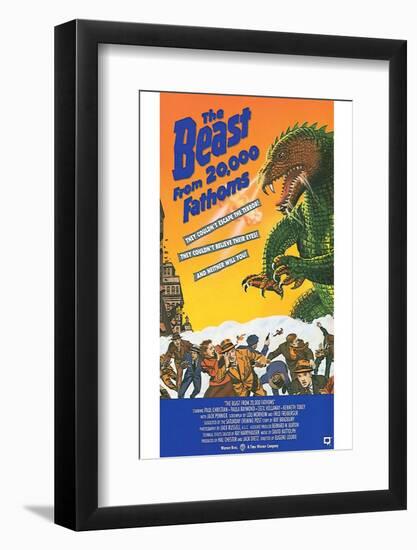 The Beast from 20,000 Fathoms - Movie Poster Reproduction-null-Framed Photo