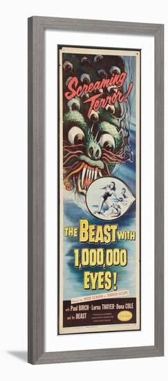 THE BEAST WITH A MILLION EYES, insert poster, 1955.-null-Framed Art Print