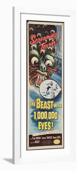 THE BEAST WITH A MILLION EYES, insert poster, 1955.-null-Framed Art Print