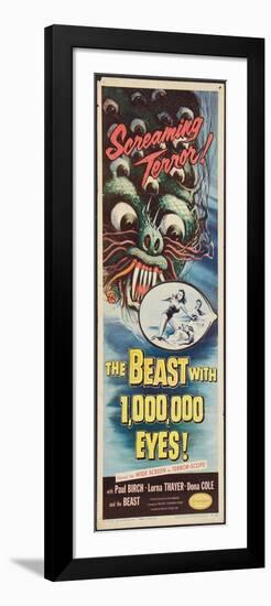 THE BEAST WITH A MILLION EYES, insert poster, 1955.-null-Framed Art Print