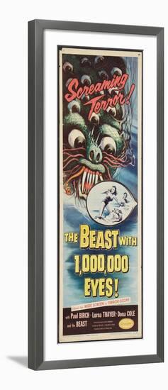 THE BEAST WITH A MILLION EYES, insert poster, 1955.-null-Framed Art Print