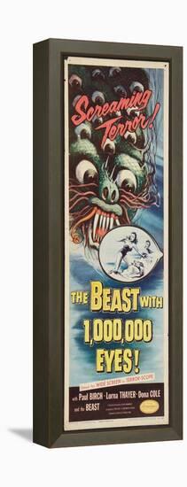 THE BEAST WITH A MILLION EYES, insert poster, 1955.-null-Framed Stretched Canvas