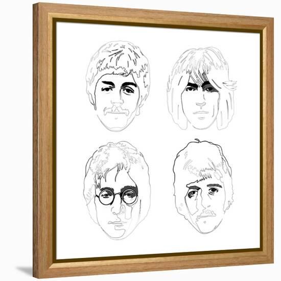 The Beatles-Logan Huxley-Framed Stretched Canvas