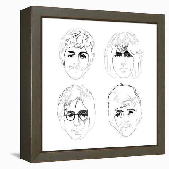 The Beatles-Logan Huxley-Framed Stretched Canvas