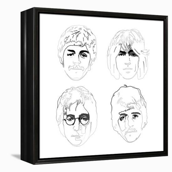 The Beatles-Logan Huxley-Framed Stretched Canvas