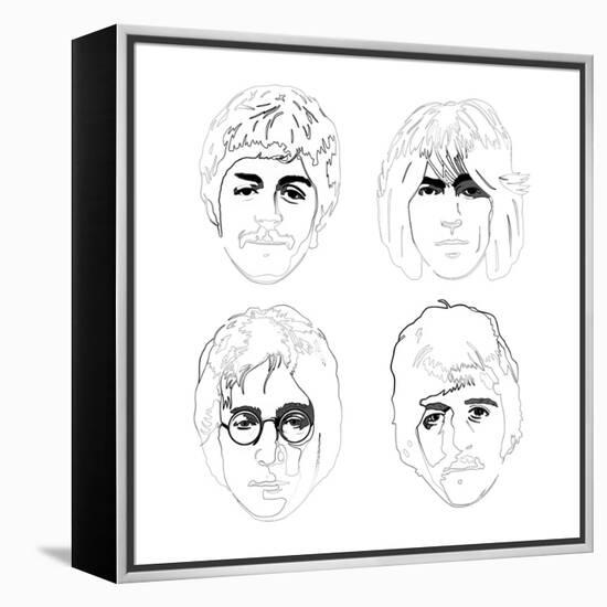 The Beatles-Logan Huxley-Framed Stretched Canvas