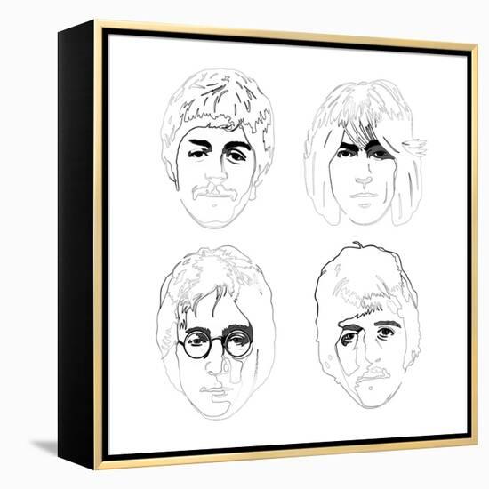 The Beatles-Logan Huxley-Framed Stretched Canvas