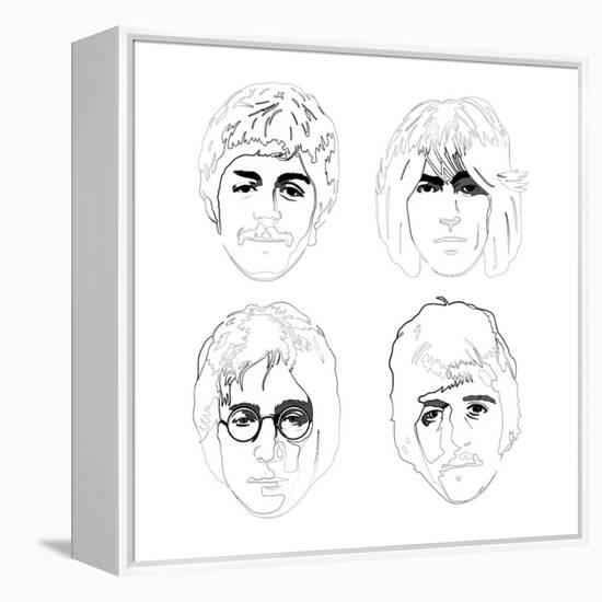 The Beatles-Logan Huxley-Framed Stretched Canvas