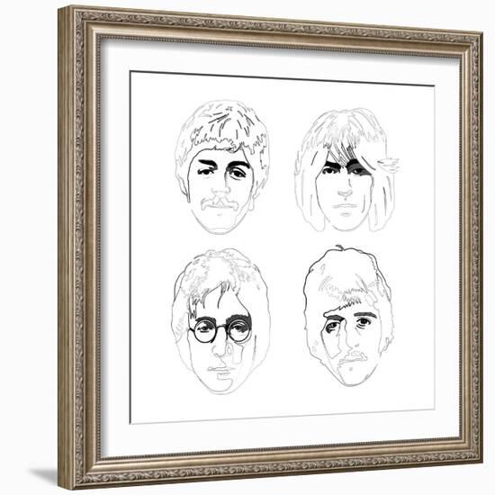 The Beatles-Logan Huxley-Framed Art Print