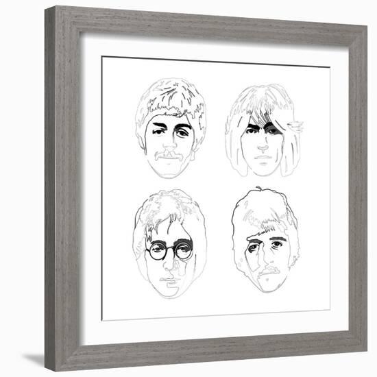 The Beatles-Logan Huxley-Framed Art Print