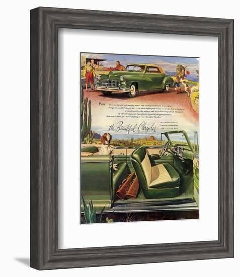 The Beautiful Chrysler - Purr-null-Framed Art Print