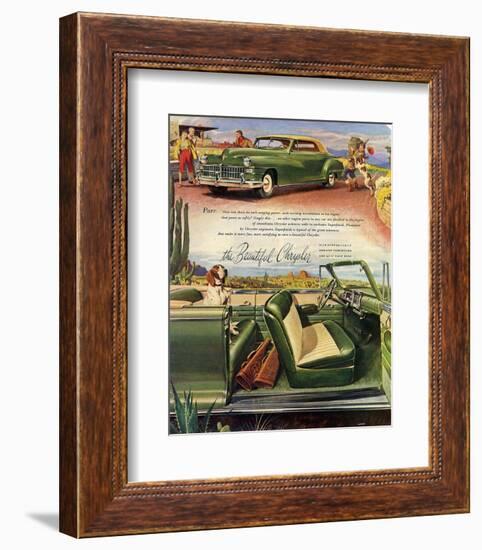 The Beautiful Chrysler - Purr-null-Framed Art Print