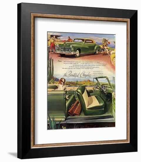 The Beautiful Chrysler - Purr-null-Framed Art Print