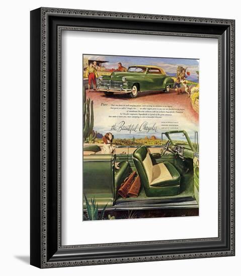 The Beautiful Chrysler - Purr-null-Framed Art Print