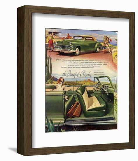 The Beautiful Chrysler - Purr-null-Framed Art Print