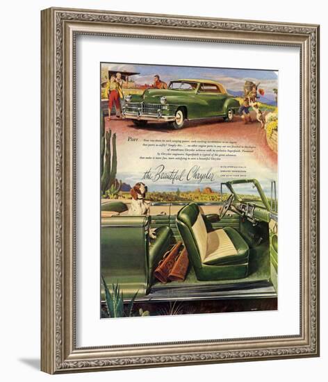 The Beautiful Chrysler - Purr-null-Framed Art Print