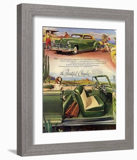 The Beautiful Chrysler - Purr-null-Framed Art Print