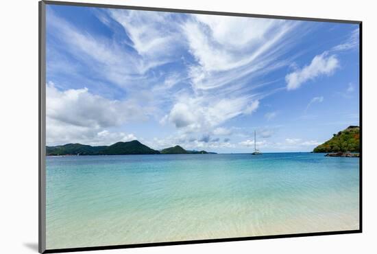 The beautiful clear water at Rodney Bay, St. Lucia, Windward Islands, West Indies Caribbean, Centra-Martin Child-Mounted Photographic Print