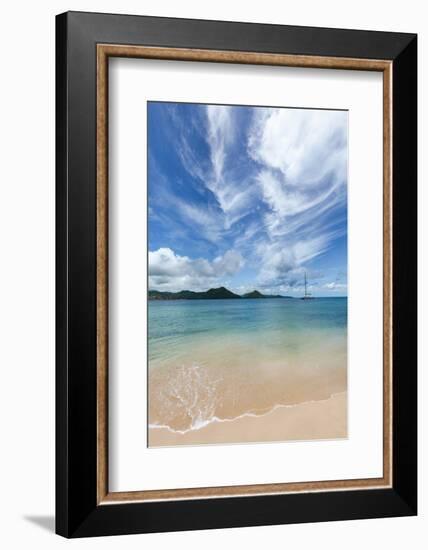 The beautiful clear water at Rodney Bay, St. Lucia, Windward Islands, West Indies Caribbean, Centra-Martin Child-Framed Photographic Print