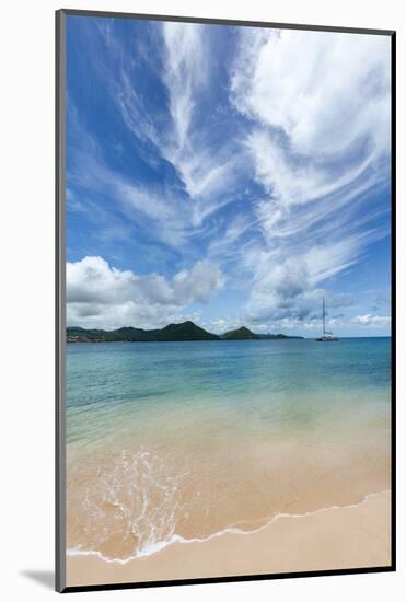 The beautiful clear water at Rodney Bay, St. Lucia, Windward Islands, West Indies Caribbean, Centra-Martin Child-Mounted Photographic Print