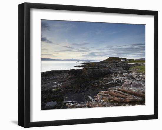 The Beautiful Coastline of the Applecross Peninsula at Ardban, Ross Shire, Scotland, United Kingdom-Jon Gibbs-Framed Photographic Print