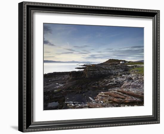 The Beautiful Coastline of the Applecross Peninsula at Ardban, Ross Shire, Scotland, United Kingdom-Jon Gibbs-Framed Photographic Print