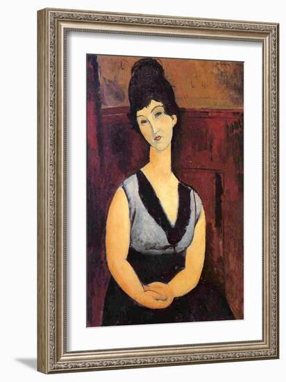 The Beautiful Confectioner, 1916-Amedeo Modigliani-Framed Giclee Print