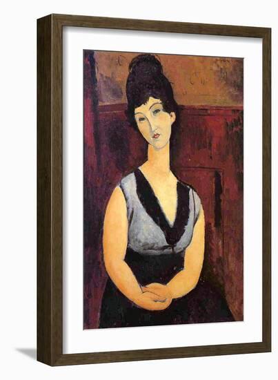 The Beautiful Confectioner, 1916-Amedeo Modigliani-Framed Giclee Print