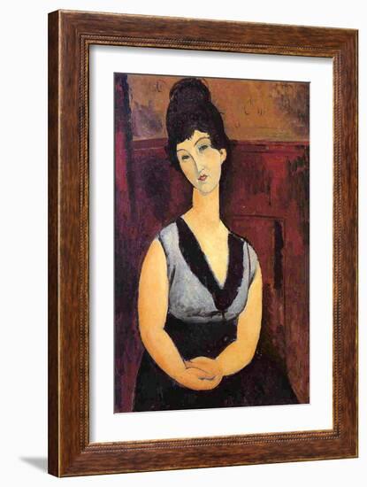 The Beautiful Confectioner, 1916-Amedeo Modigliani-Framed Giclee Print