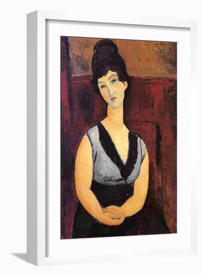 The Beautiful Confectioner, 1916-Amedeo Modigliani-Framed Giclee Print