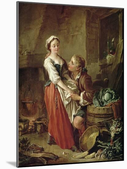 The Beautiful Kitchen Maid-Francois Boucher-Mounted Giclee Print