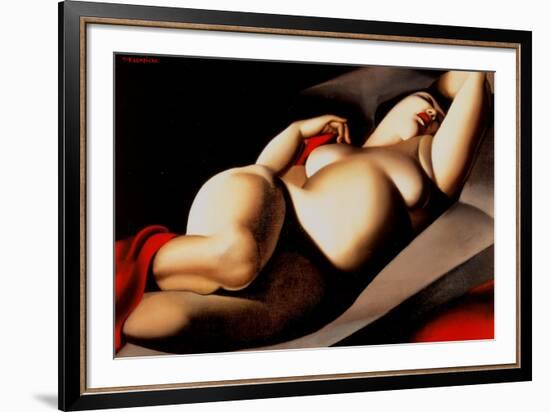 The Beautiful Rafaela-Tamara de Lempicka-Framed Art Print