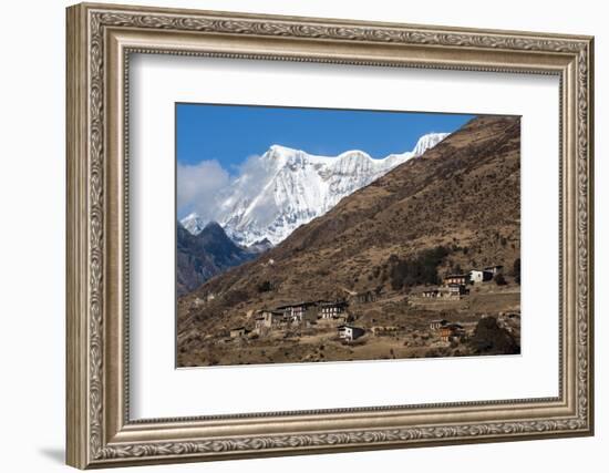 The Beautiful Village of Laya in the Himalayas, Bhutan, Asia-Alex Treadway-Framed Photographic Print