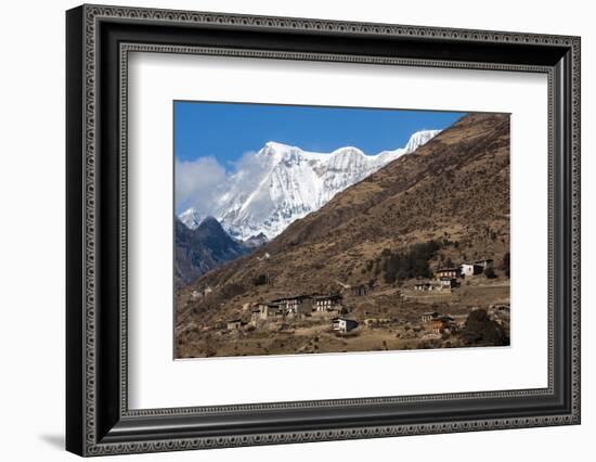 The Beautiful Village of Laya in the Himalayas, Bhutan, Asia-Alex Treadway-Framed Photographic Print