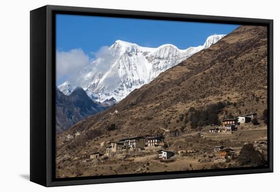 The Beautiful Village of Laya in the Himalayas, Bhutan, Asia-Alex Treadway-Framed Premier Image Canvas