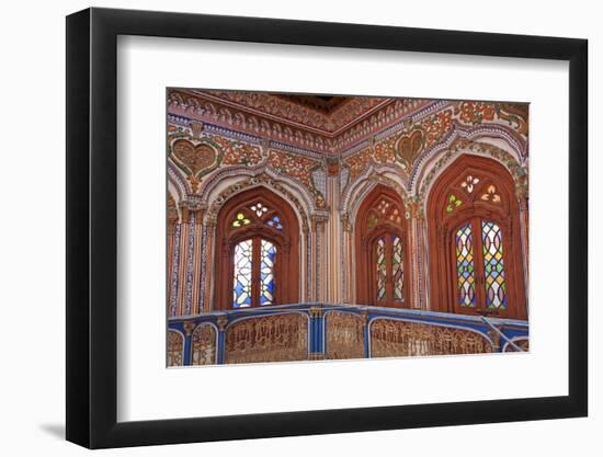 The Beautiful Woodwork in Chiniot Palace in Pakistan-Yasir Nisar-Framed Photographic Print