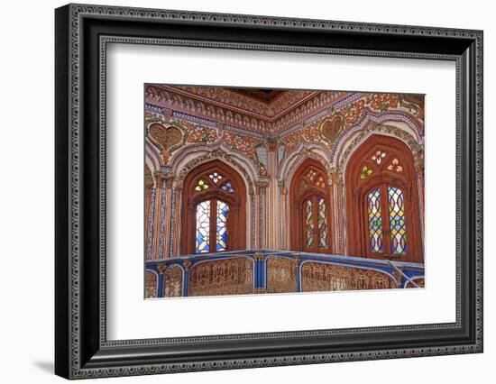 The Beautiful Woodwork in Chiniot Palace in Pakistan-Yasir Nisar-Framed Photographic Print