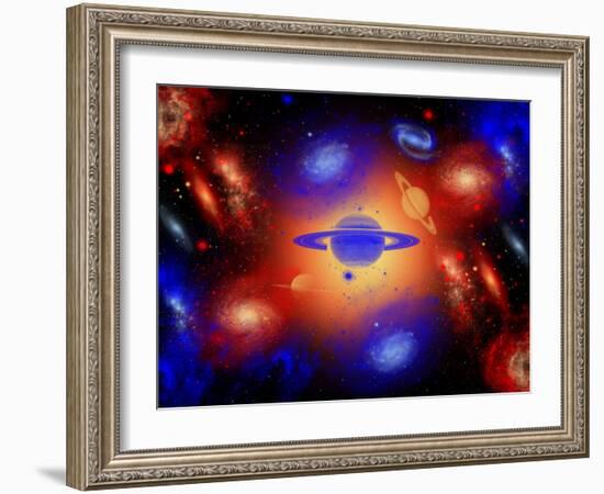 The Beauty of the Creation of the Universe.-Stocktrek Images-Framed Photographic Print