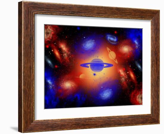 The Beauty of the Creation of the Universe.-Stocktrek Images-Framed Photographic Print