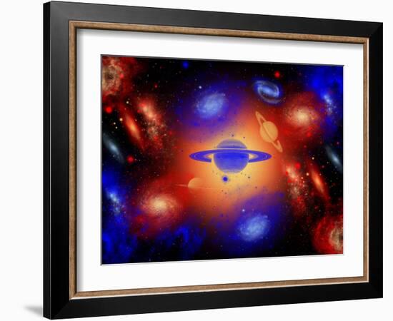 The Beauty of the Creation of the Universe.-Stocktrek Images-Framed Photographic Print
