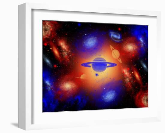 The Beauty of the Creation of the Universe.-Stocktrek Images-Framed Photographic Print