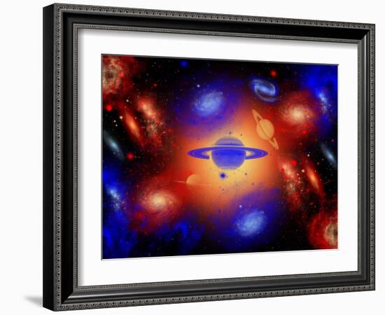 The Beauty of the Creation of the Universe.-Stocktrek Images-Framed Photographic Print