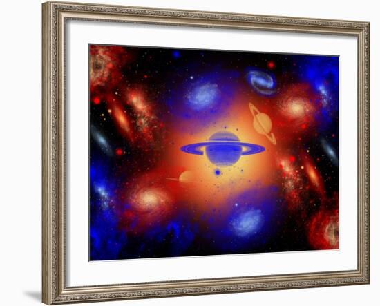 The Beauty of the Creation of the Universe.-Stocktrek Images-Framed Photographic Print