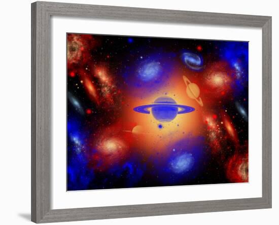 The Beauty of the Creation of the Universe.-Stocktrek Images-Framed Photographic Print