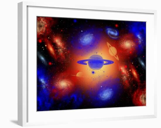 The Beauty of the Creation of the Universe.-Stocktrek Images-Framed Photographic Print